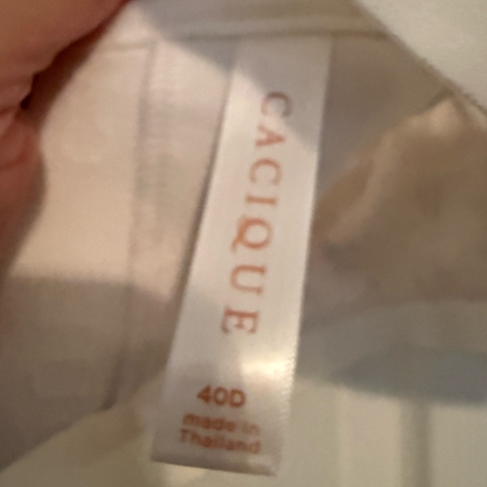 Cacique 40D Rainbow Strap Paint Splatter Bra | Unlined No-Wire Full Coverage NWT - Picture 7 of 7
